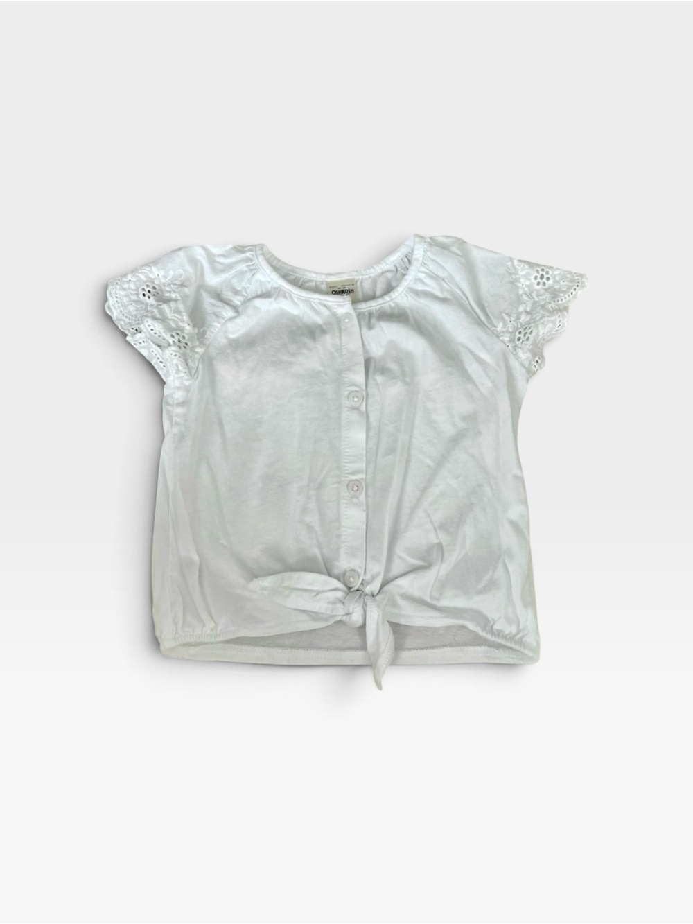 5/$25 OshKosh Front Tie Eyelet Top